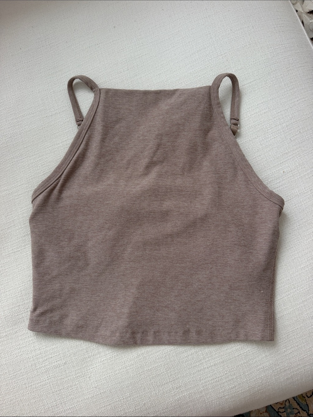 Beyond Yoga Women’s High Neck Crop Tank Top - Light Pink/Brown